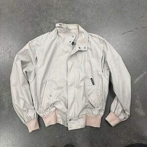 90s Members Only cream bomber jacket